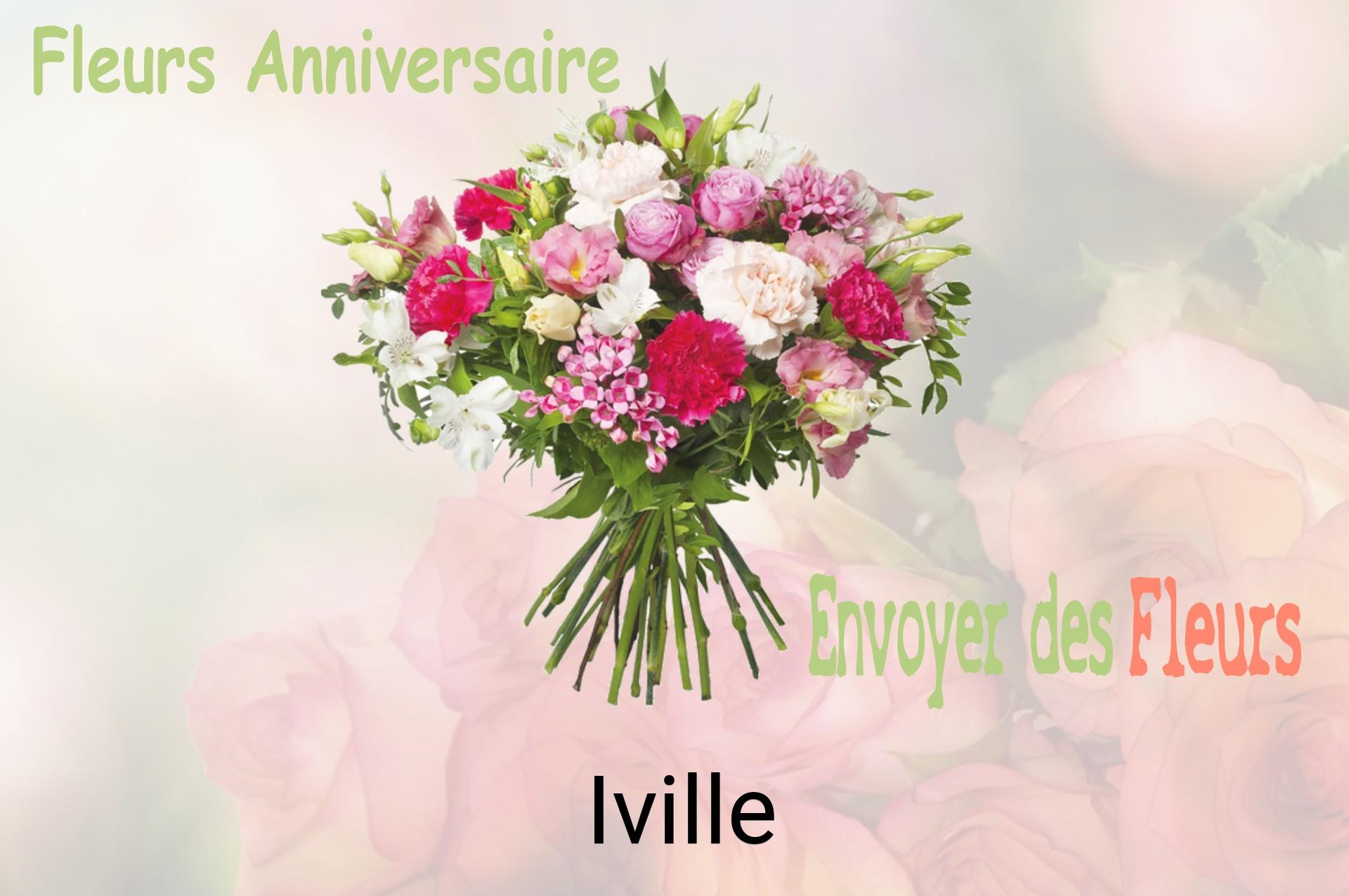 Bouquet de fleurs d’anniversaire livré à Iville
